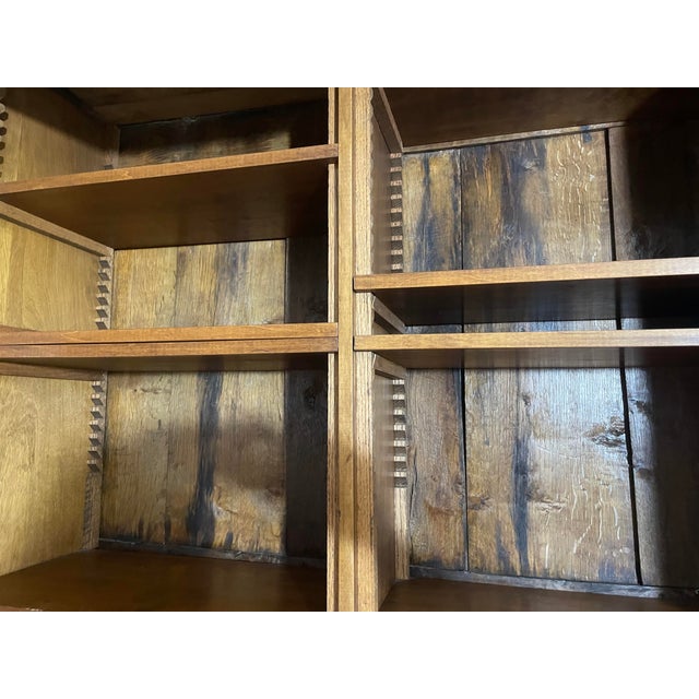 French Provincial Oak Armoire — Normandy Style | Gaines McHale For Sale - Image 4 of 11