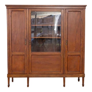 19th Century French Mahogany and Glass Cabinet For Sale