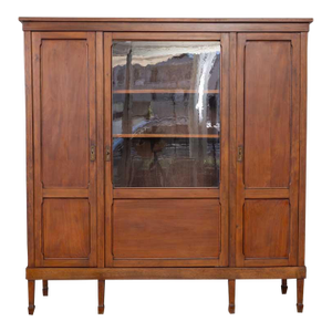 19th Century French Mahogany and Glass Cabinet