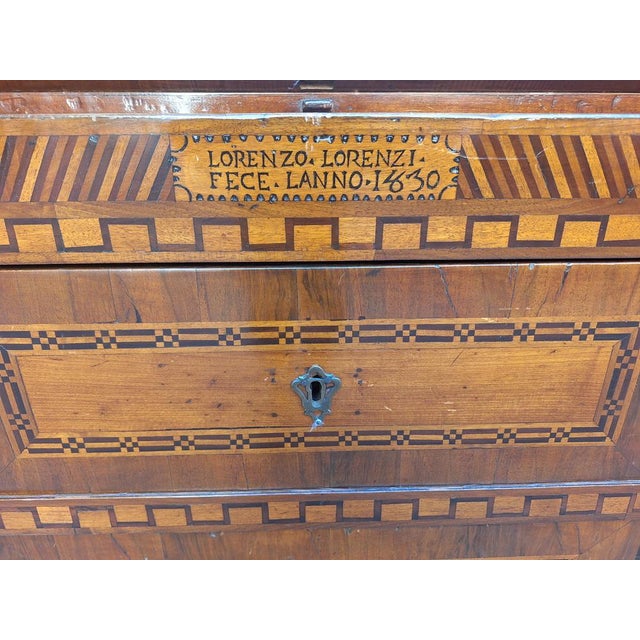 Secretaire with Flap by Lorenzo Lorenzi, 1830 For Sale - Image 11 of 16