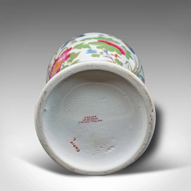 1920s Antique English Ceramic Baluster Posy Vase For Sale - Image 11 of 13