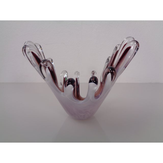 Handmade Crystal Glass Bowl from Gränna Glas, Sweden, 1970s For Sale - Image 4 of 18