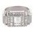 Art Deco 1930s Art Deco 2.05 Carat Diamond Platinum Geometric Ring, Size 5.75 For Sale - Image 3 of 6