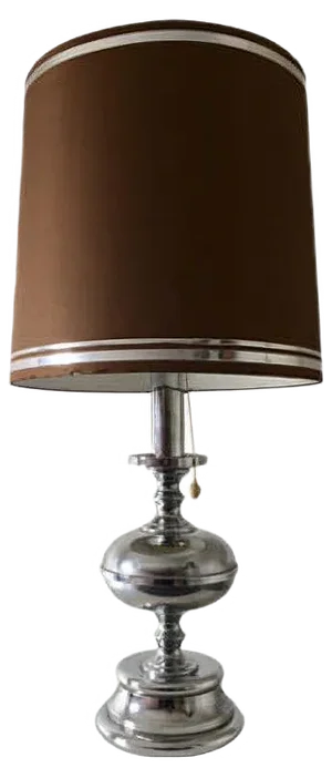 Large Mid-Century Italian Chrome Table Lamp, 1960s