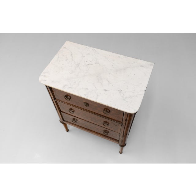 Antique Chest with Marble Top, 1880 For Sale - Image 6 of 10