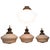 Large Industrial Ceiling Lights with Glass Shades, 1930s, Set of 4 For Sale - Image 8 of 8