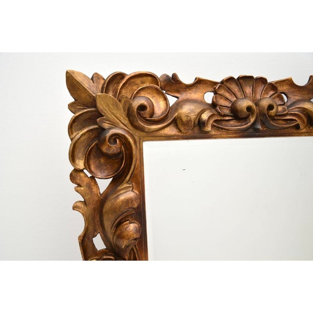 Antique Rococo French Gilt Wood Mirror, 1900s For Sale - Image 4 of 9