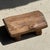 Small Stool in Wabi-Sabi Monoxylous Blond Teak, 1980s For Sale - Image 10 of 11