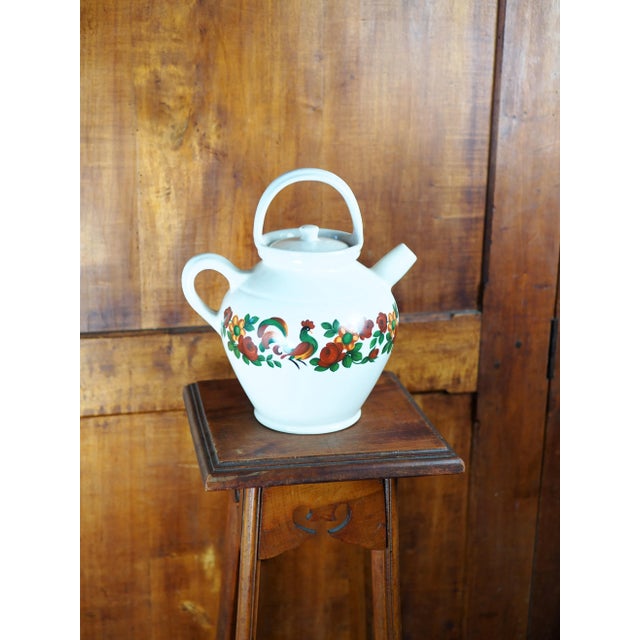 1960s French Berry Limoges "Gargoulette" Botijo Jug For Sale - Image 6 of 11
