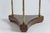 1970s French White Marble Top and Brass Gallery Top End Table, Brass Legs For Sale - Image 5 of 10