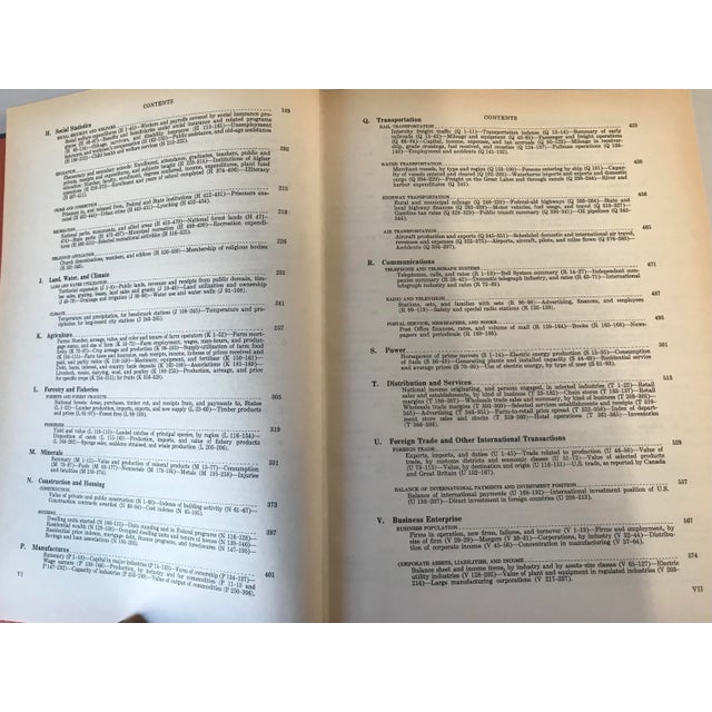 1960s 1965 “ Statistical History of the United States” Book For Sale - Image 5 of 9