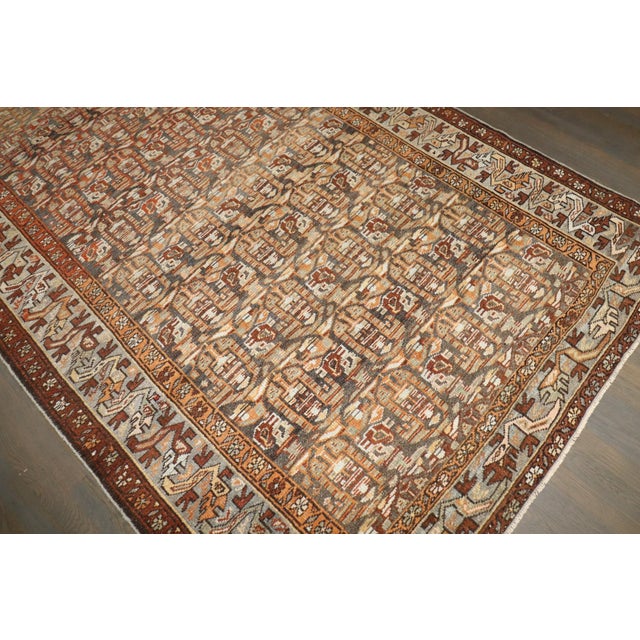 Brown Malayer Paisley Gallery Runner rug no. j5193 For Sale - Image 9 of 9