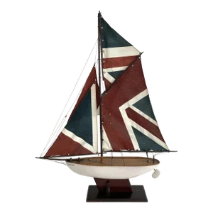 Vintage English Pond Yacht Model Sailboat