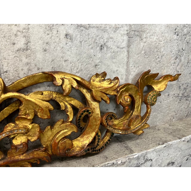 18th Century Burmese Water Gilded and Coloured Glass Door Surround For Sale - Image 11 of 13