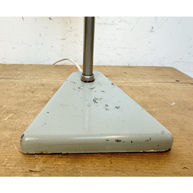 Industrial Grey Gooseneck Table Lamp from Zaos, 1960s For Sale - Image 16 of 18