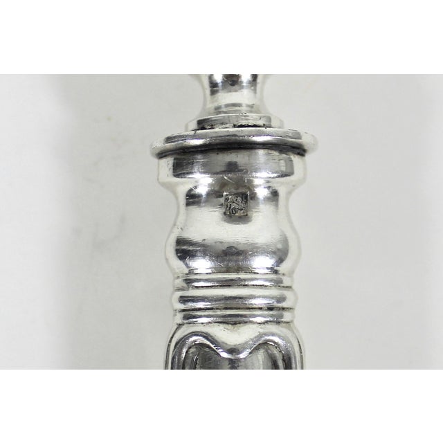 French Antique Ercuis Silver Manche À Gigot Or Bone Holder For Sale - Image 3 of 12