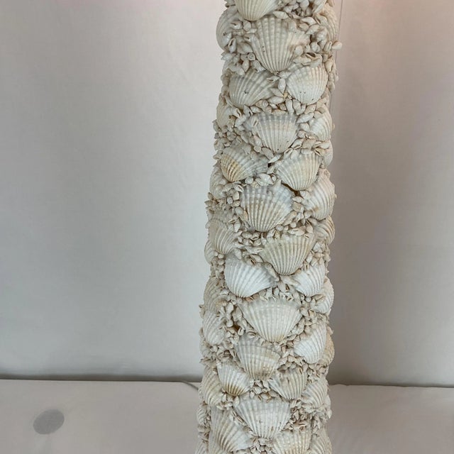 Pair of Coastal Seashell Table Lamps-Nautical Decor For Sale - Image 11 of 14