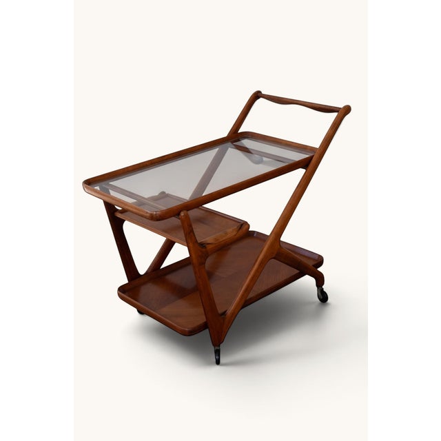 Bar Cart attributed to Cesare Lacca for Cassina, 1950s For Sale - Image 15 of 15