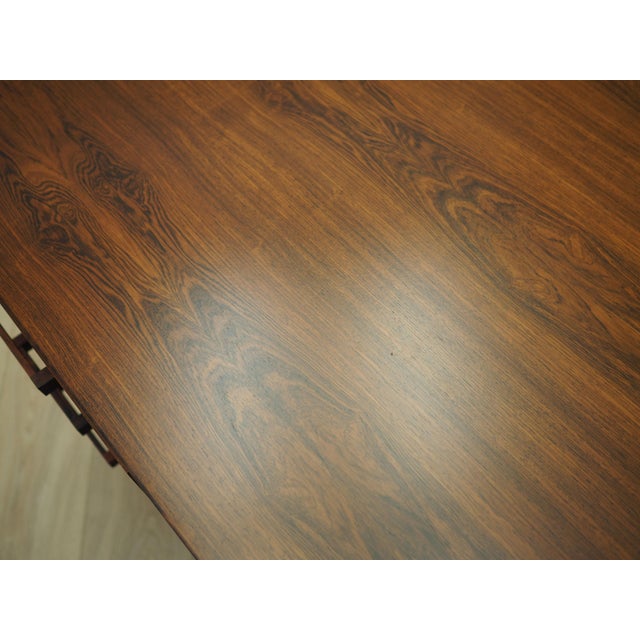 Brown Danish Rosewood Desk Torben Valeur & Henning Jensen for Dyrlund, 1960s For Sale - Image 8 of 14