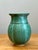 Vintage Speckled Green Ceramic Vase For Sale - Image 9 of 12