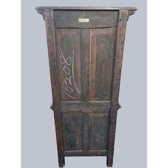 A Finely Carved Medieval Style Gothic Cabinet For Sale - Image 4 of 8