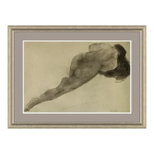 Nude Figure Framed Art Print