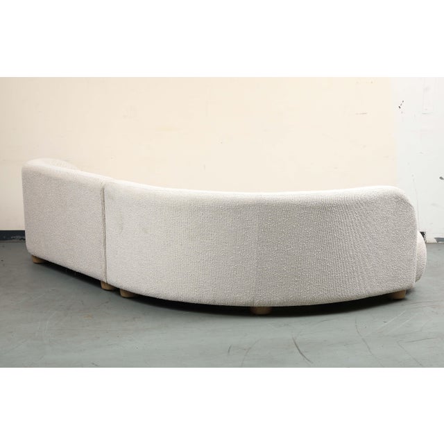 Contemporary Alabaster Boucle 2-Piece Chaise Sectional Sofa For Sale - Image 9 of 11