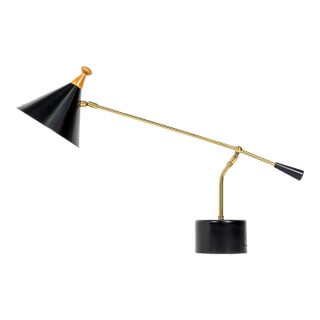Mid-Century Modern Table Lamp, Brass For Sale