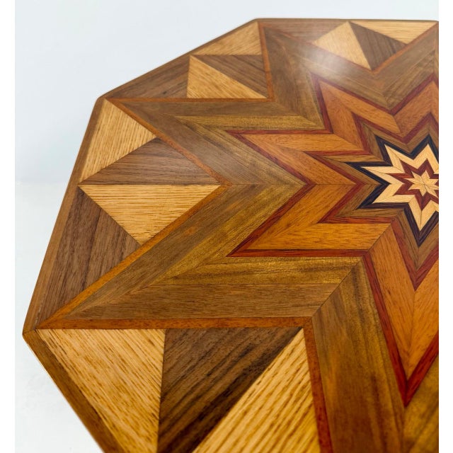 Wood Italian Art Deco Coffee Table in Various Wood Species, 1940s For Sale - Image 7 of 10