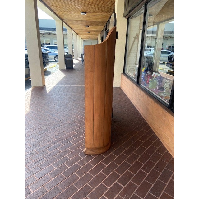 Mid-Century Modern Vintage Mid-Century Modern Wooden Dressing Table or Vanity With Stool For Sale - Image 3 of 9