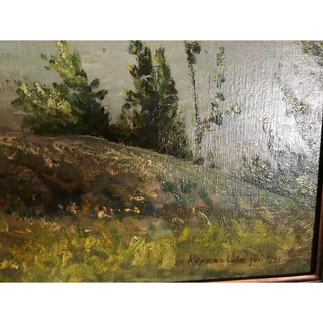 Early 19th Century 19th Century Landscape Oil Painting For Sale - Image 5 of 11
