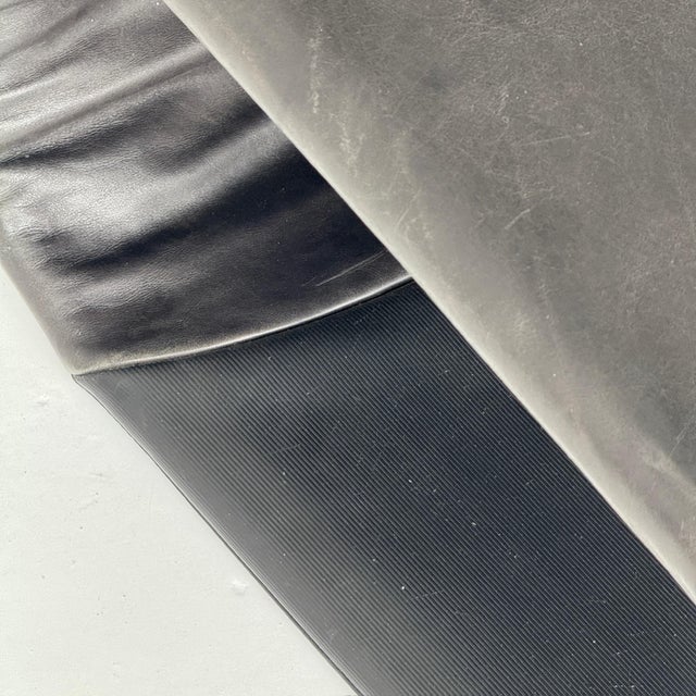 Black Circa 1970s Zen Chair + Ottoman by Claude Brisson for Ligne Roset For Sale - Image 8 of 10