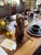 Vintage Hand Carved Wooden Cat Figurine For Sale - Image 4 of 6