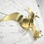 1980s Mid Century Modern 1985 C Jere Brass Plated Bird Flock of Seagulls Wall Sculpture Signed For Sale - Image 5 of 13