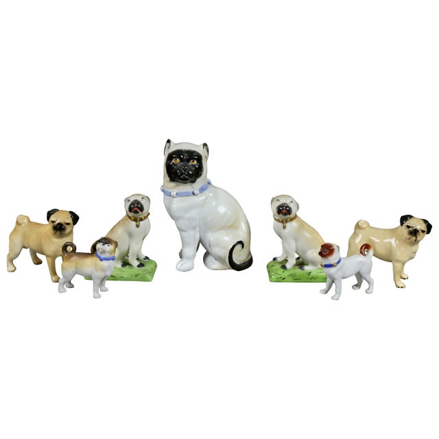Collection of Forty Two-Pottery and Porcelain Pug Dogs For Sale - Image 13 of 13
