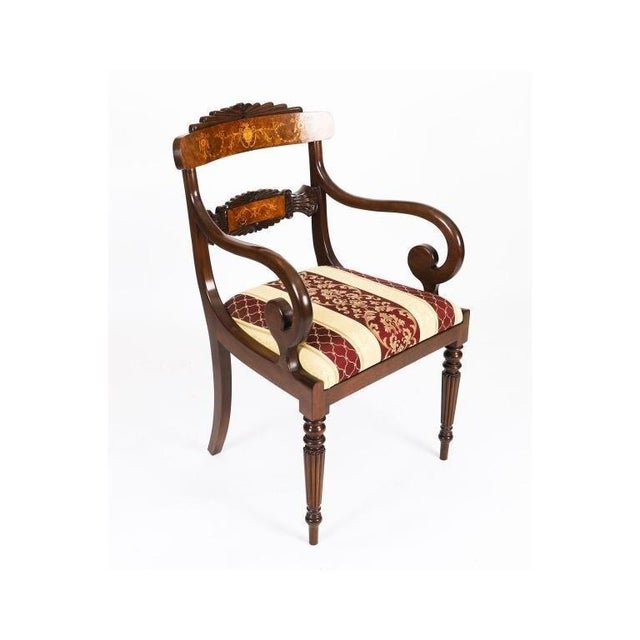 Antique French Louis Revival Dining Table and Chairs in Walnut, 1920s, Set of 13 For Sale - Image 17 of 18