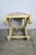 Italian Style "X" Bench With Chinoiserie Linen Seat For Sale - Image 4 of 10