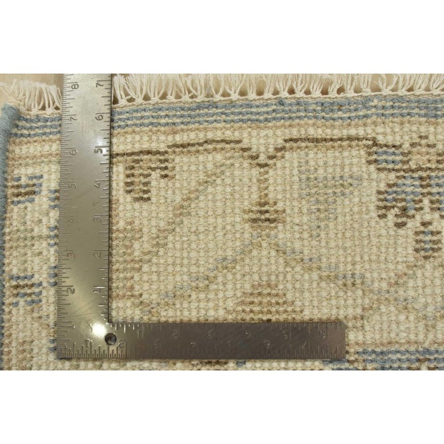 Blue Oushak Rug 2’1” X 3’2” Blue Wool Tribal Hand-Knotted Oriental Carpet For Sale - Image 8 of 8