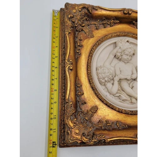 Rare Antique 19th C Enrico Braga Tondo Relief Plaque With Perfugium Regibus Coin For Sale - Image 10 of 12