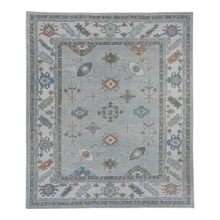 Turkish Oushak Rug 8'3" x 9'8" #20409 For Sale