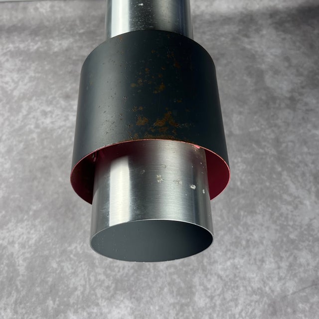 Black Vintage Danish Zenith Metal Lamps from Fog & Mørup, 1967, Set of 2 For Sale - Image 8 of 12