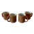 Vintage Crown Corning Japan Terra Cotta Sanora White Mugs- Set of 4 For Sale