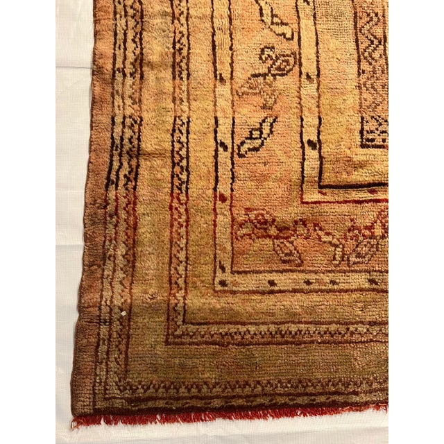 Tribal 19th Century Tribal Turkish Oushak Square Rug For Sale - Image 3 of 5