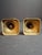 Early 19th Century Antique English Brass Candlesticks Pair Multi-Knop Square Step Base 18th/19th C. For Sale - Image 5 of 6