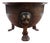 9th Century English Brass Bowl with Lion Mask and Paw Feet, 1890s For Sale