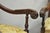 Antique French Louis XIV Style Needlepoint Tapestry Carved Walnut Arm Chair Pair For Sale - Image 17 of 18