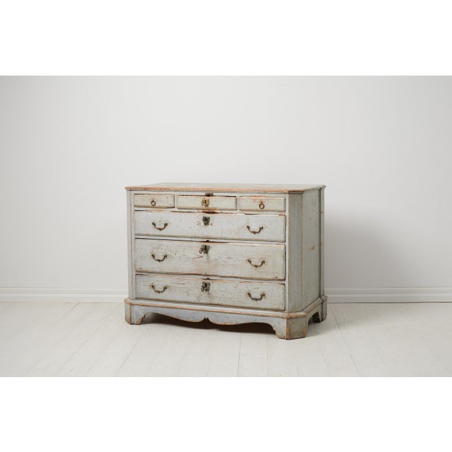 Antique Northern Swedish Classic Gustavian Chest of Drawers For Sale - Image 6 of 14