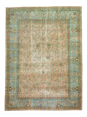 Late 19th Century Antique Kashan Rug, 8'8'' X 11'8''