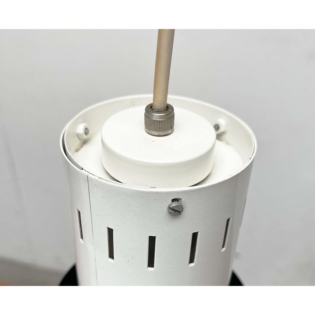 Mid-Century Dutch Minimalist Pendant Lamps attributed to Louis Kalff for Philips, 1950s, Set of 4 For Sale - Image 13 of 18