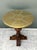 Brass Vintage Brass and Wood Pedestal Table For Sale - Image 8 of 12